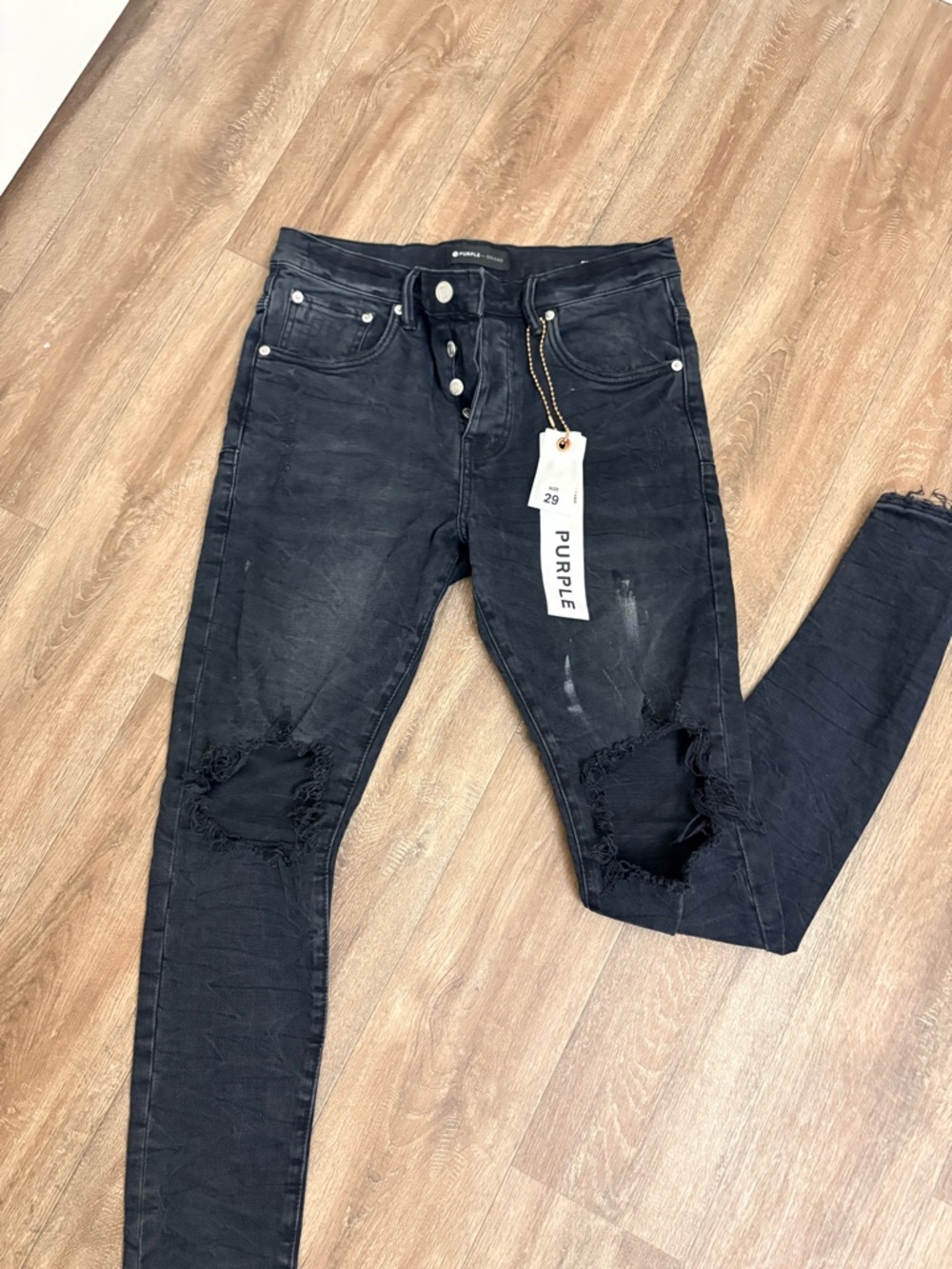 Men’s Purple Brand black jeans
